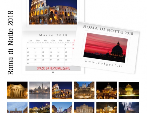 Calendario Muro Roma di Notte