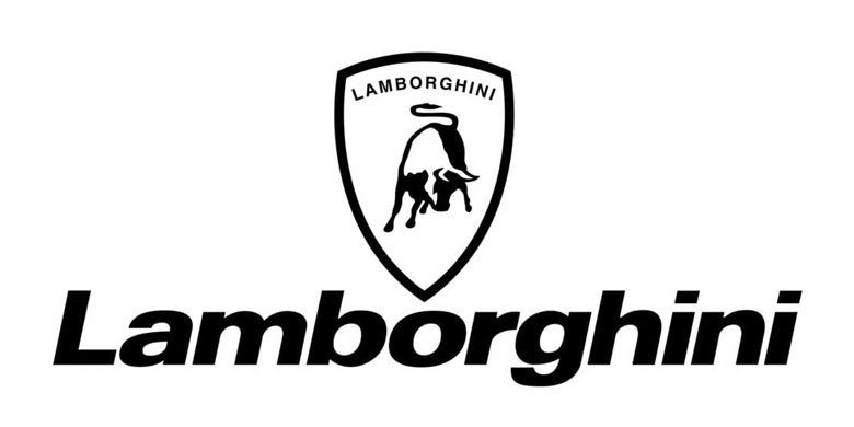 Lamborghini stemma bianco nero
