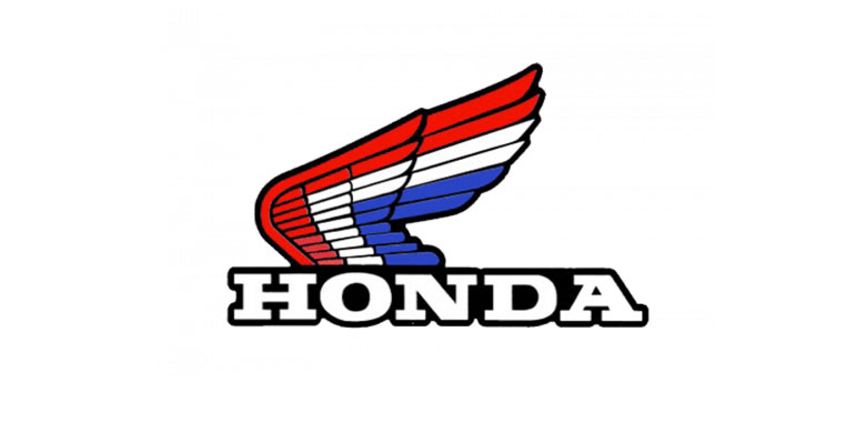 Logo honda moto 1985 ala colorata